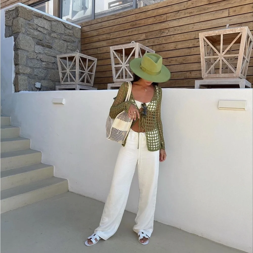 $149 NEW Lack of Color wool cactus rancher hat green matcha M 57cm 22.5” - Picture 5 of 10
